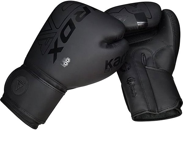 Boxing gloves RDX Boxing training gloves F6 Kara black 10 oz .