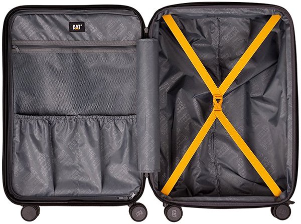 CAT Stealth 2.0 suitcase, dark grey camouflage M .