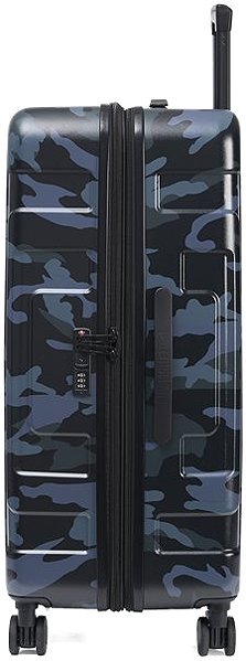 CAT Stealth 2.0 suitcase, dark grey camouflage L .