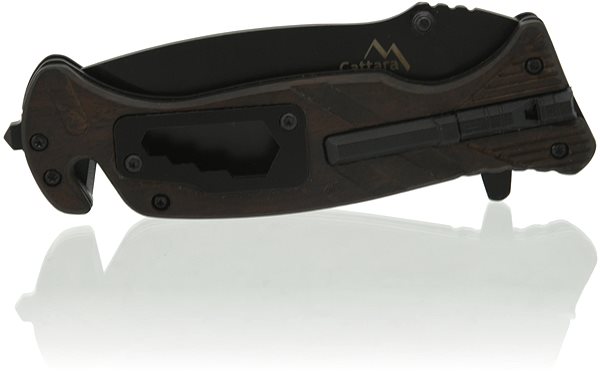 Kapesní nůž Cattara BLACK BLADE s pojistkou 21,7cm ...