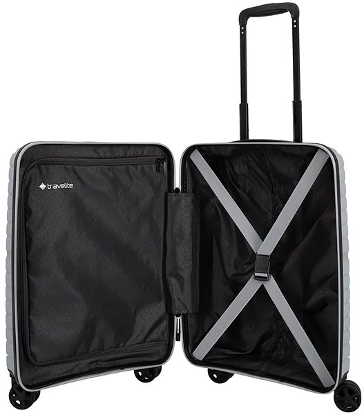 Cestovní kufr Travelite Trient S Silver ...