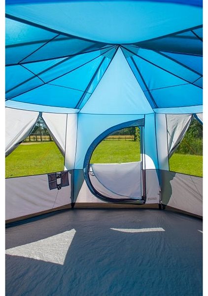 Tent Coleman Festival Octagon Blue Lifestyle