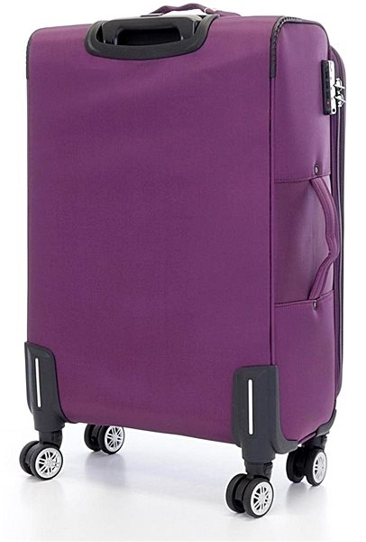 Cestovný kufor Stredný cestovný kufor T-class® 932, fialový, L Zadná strana