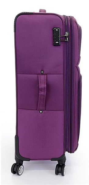 Cestovný kufor Veľký cestovný kufor T-class® 932, fialový, XL Bočný pohľad