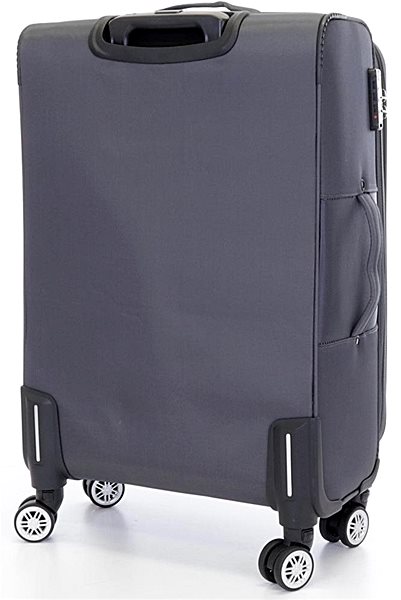 Cestovný kufor Stredný cestovný kufor T-class® 932, sivý, L Zadná strana