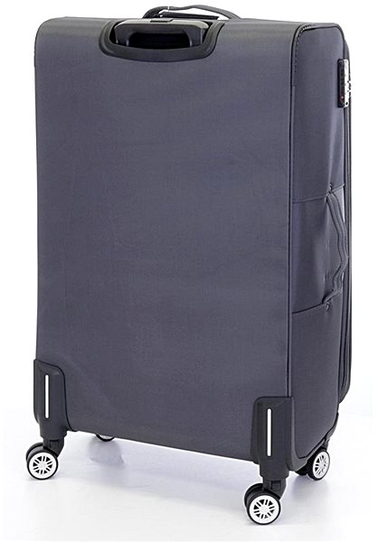 Cestovný kufor Veľký cestovný kufor T-class® 932, sivý, XL Zadná strana