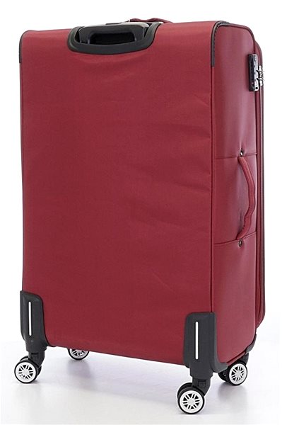 Cestovný kufor Veľký cestovný kufor T-class® 932, vínový, XL Zadná strana