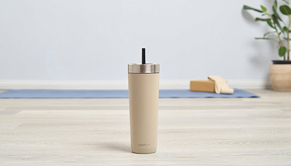 Thermal Mug Contigo Luxe Spillproof Tumb 720 ml, light brown ...