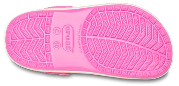 Papucs Crocband Clog Kids Electric Pink/Cantaloupe rózsaszín EU 27-28 / US C10 / 166 mm Alulnézet