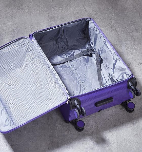 Cestovný kufor Rock TR-0242/3-M – fialový ...