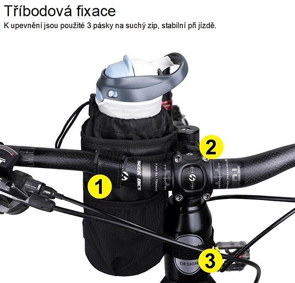 Taška na bicykel Rhinowalk RK9100 na fľašu Vlastnosti/technológia