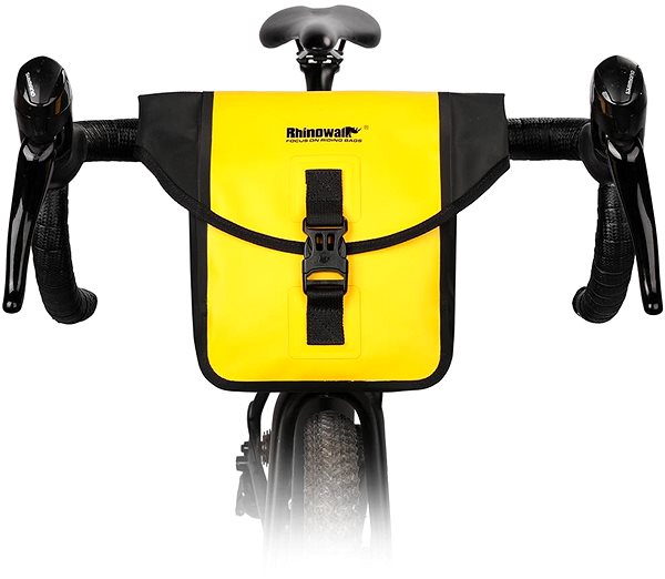 Taška na bicykel Rhinowalk F80 na riadidlá žltá Vlastnosti/technológia