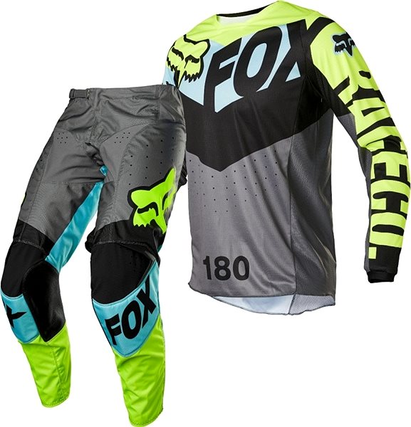 Cyklodres MX Fox Yth 180 Trice Jersey Teal YS ...