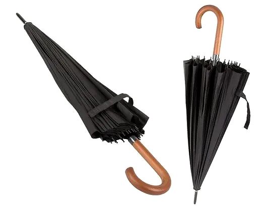 Esernyő VERK 25001 Botesernyő, 24 bordás, 105 cm, fekete ...