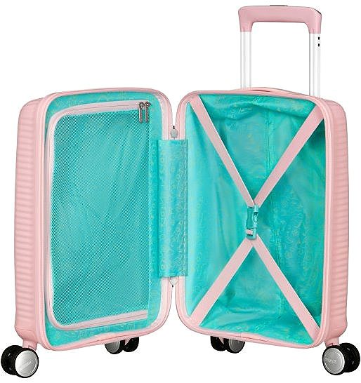 Children's suitcase American Tourister Soundbox Mini 47 cm Spinner pink Pastel Pink .