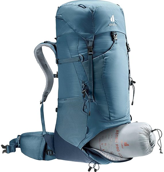 Hiking backpack Deuter Aircontact Lite 50 + 10 blue .