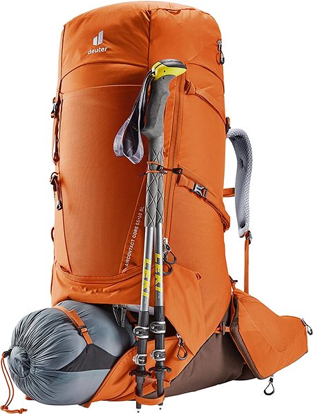 Hiking backpack Deuter Aircontact Core 65+10 SL orange .