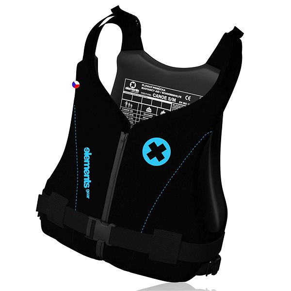 Swimming vest ELEMENTS Canoe Plus L / XL black .