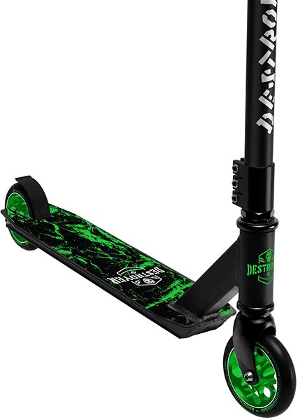 Freestyle Scooter Street Surfing Destroyer Green Lightning Features/technology