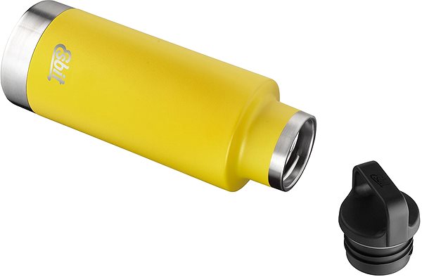 Thermos Esbit Sculptor Insulating Bottle, Sunshine Yellow Lateral view