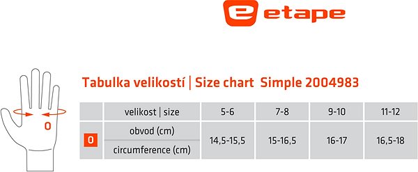 Biciklis kesztyű Etape Simple kék/zöld 11-12 ...