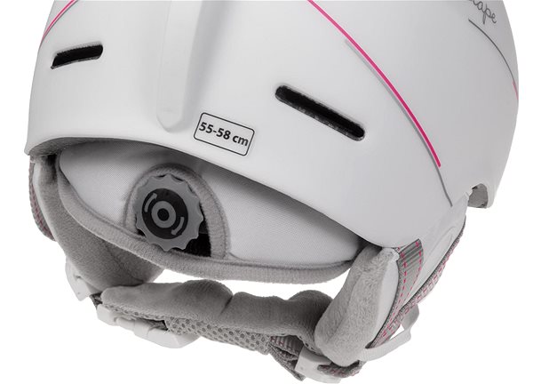 Lyžiarska prilba Etape Cortina Biela/Ružová Mat 58 – 61 cm Vlastnosti/technológia