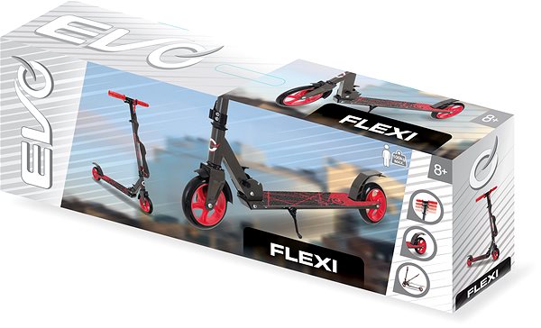 Folding Scooter Evo Flexi Scooter Red 145 mm Packaging/box