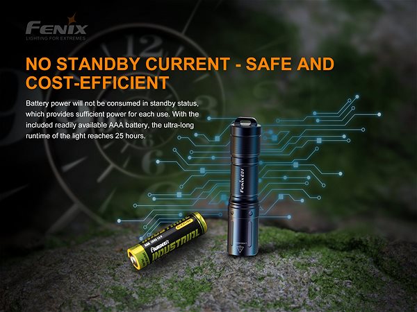 Baterka Fenix E01 V2.0 Vlastnosti/technológia