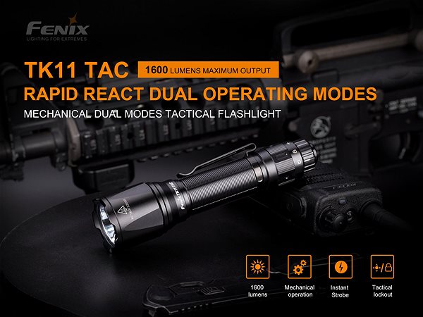 Flashlight Fenix TK11 TAC Features/technology