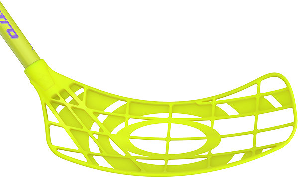 Floorball ütő FAT PIPE NITRO 34 YELLOW / PURPLE 70, jobbkezes ...