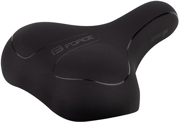 Nyereg FORCE Comfort Gel női, túra, fekete ...