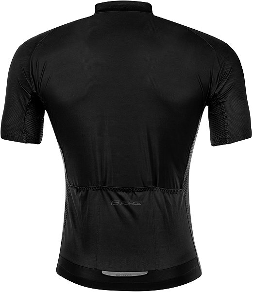 Cycling jersey Force Pure short sleeve jersey, black XXL .