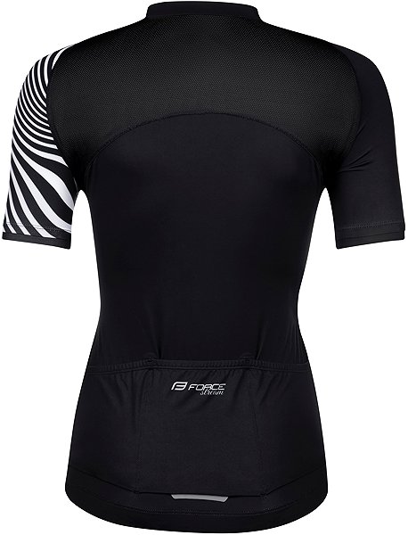 Cycling jersey Force Stream Lady jersey short sleeve, black XXL .