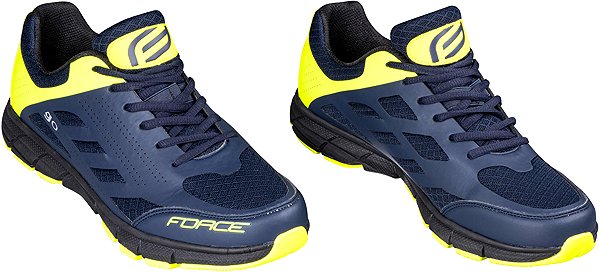 Cyklistické tretry FORCE Go tretry, modro-fluo EU 44 ...