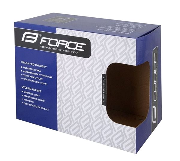 Kerékpáros sisak Force ANT, fluoreszkáló kék XS-S Csomagolás/doboz