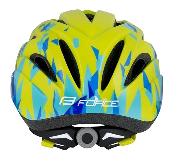 Prilba na bicykel Force ANT, fluo-modrá XS-S Zadná strana