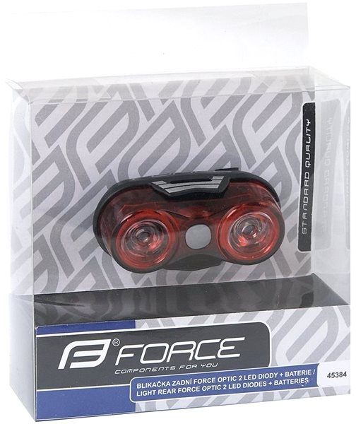 Bike Light Force Optic 8lm 2X Led + Battery Packaging/box