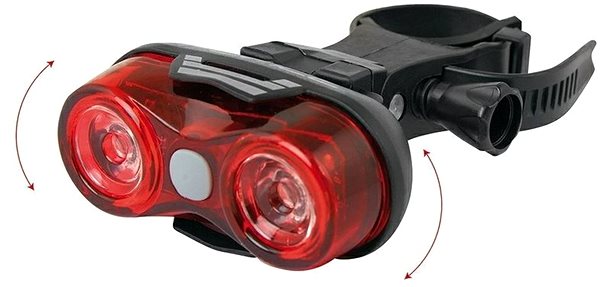 Bike Light Force Optic 8lm 2X Led + Battery Lateral view