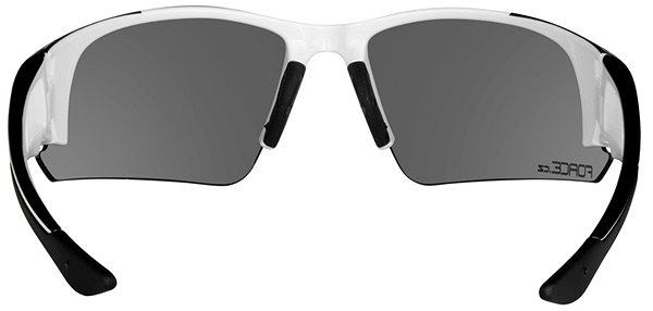 Kerékpáros szemüveg Force CALIBER fehér, fekete lézerüveg Hátoldal