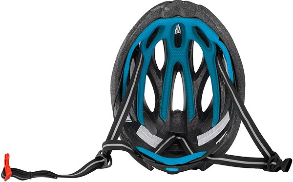 Prilba na bicykel Force BULL, čierno-modrá L – XL, 58 cm – 61 cm Spodná strana
