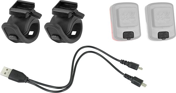 Bike Light Force Point USB, Front + Rear ...