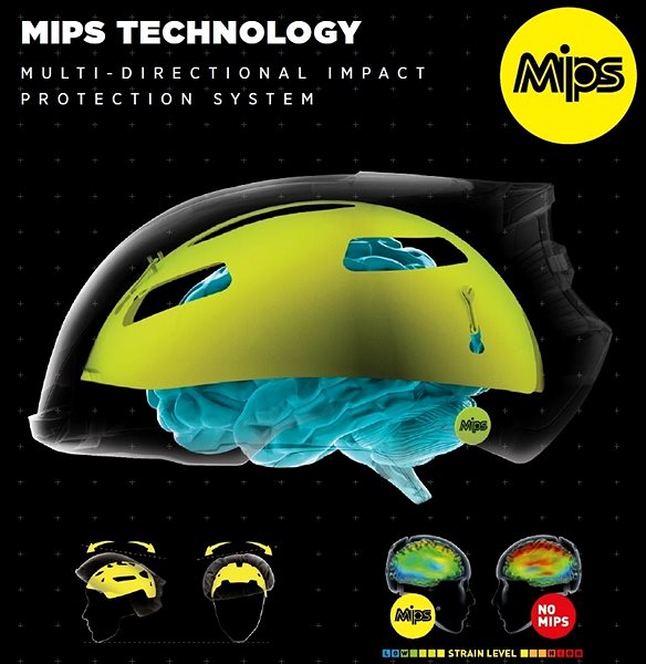 Kerékpáros sisak Bollé Exo Mips Matte & Gloss Black, 59-62 cm Jellemzők/technológia