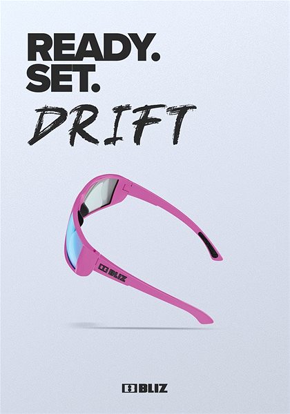 Cycling Glasses Bliz Drift Matt Pink Smoke W Blue Multi Features/technology