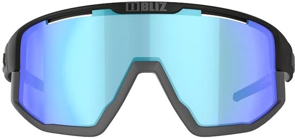 Cycling Glasses Bliz FUSION NANO OPTICS Matt Black Nordic Light Coral - Orange w Blue Multi Cat.1 Screen