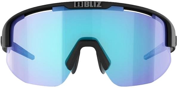 Cycling Glasses Bliz MATRIX NANO OPTICS Matt Black Nordic Ligh Coral - Orange w Blue Multi Cat.1 Screen