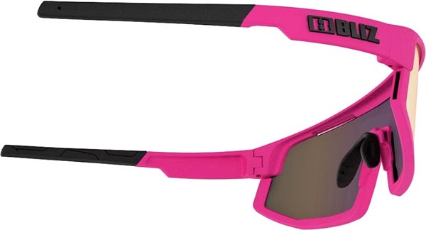 Kerékpáros szemüveg Bliz VISION Matt Pink Brown w Purple Multi Cat.3 Oldalnézet