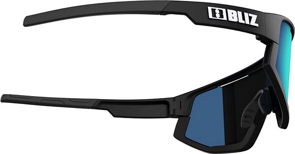 Kerékpáros szemüveg Bliz FUSION Matt Black Smoke w Blue multi Cat.3 Oldalnézet