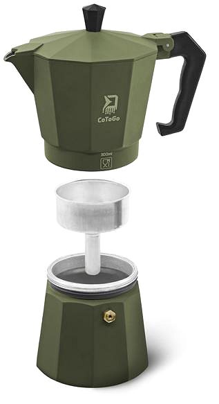 Moka Pot Delphin CoToGo Green Coffee Maker ...