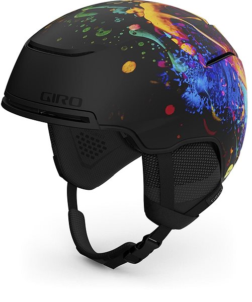 Lyžařská helma GIRO Jackson MIPS Mat Black/Orange Liquid Light M Boční pohled