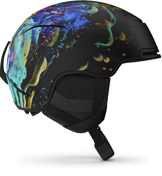 Lyžařská helma GIRO Jackson MIPS Mat Black/Orange Liquid Light M Boční pohled